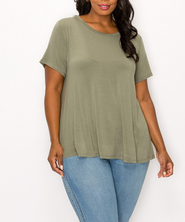 Bamboo classic top for curvy size