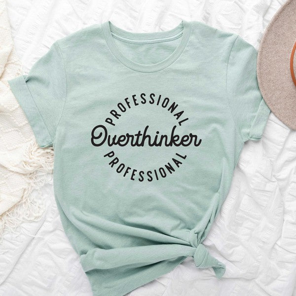 Professional Overthinker Circle Short Sleeve Tee