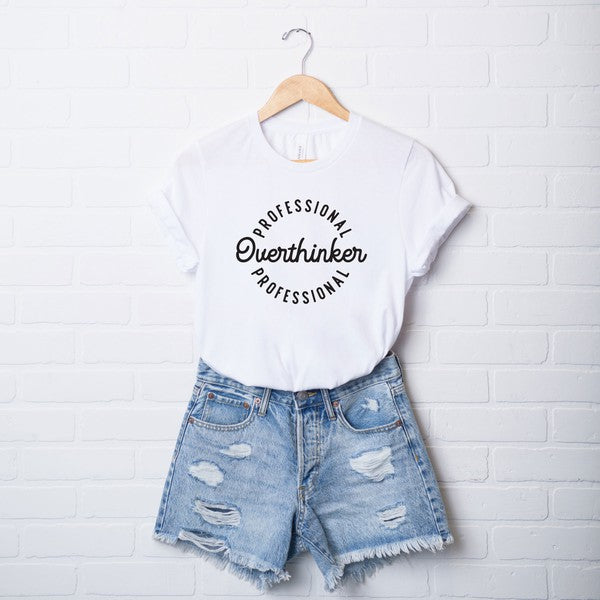 Professional Overthinker Circle Short Sleeve Tee