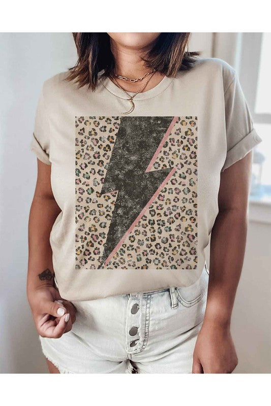 LEOPARD LIGHTNING GRAPHIC TEE / T-SHIRT