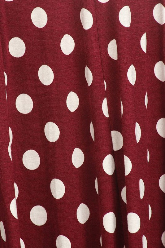 Polka dot midi dress in relaxed fit