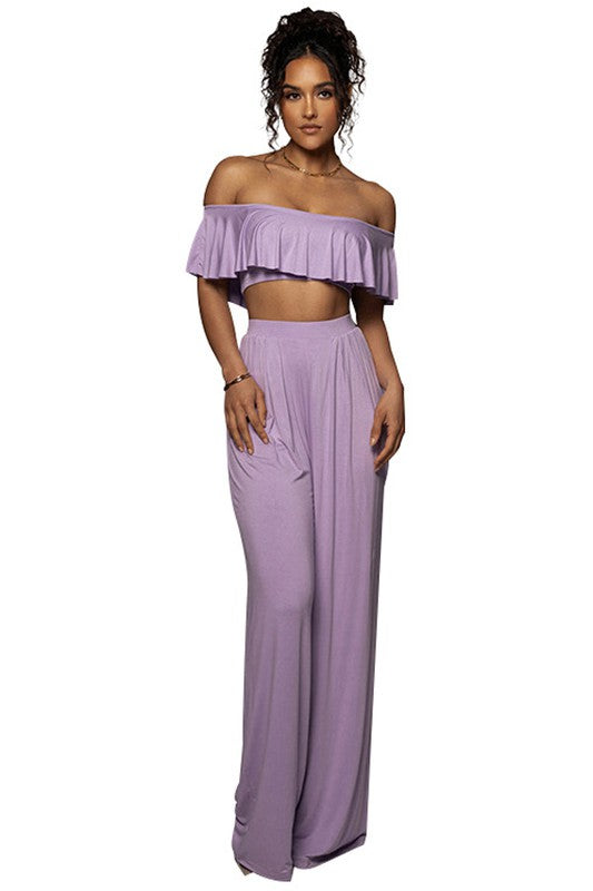 SEXY TWO PIECE SET TOP AND PANT