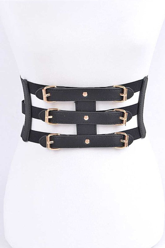 Cutout Elastic Corset Belt