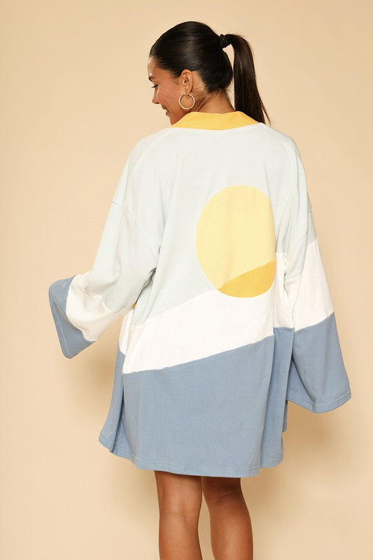 Sunset terry cloth novelty robe