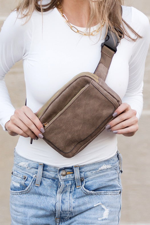 Presly Vegan Leather Everywhere Sling Belt Bag