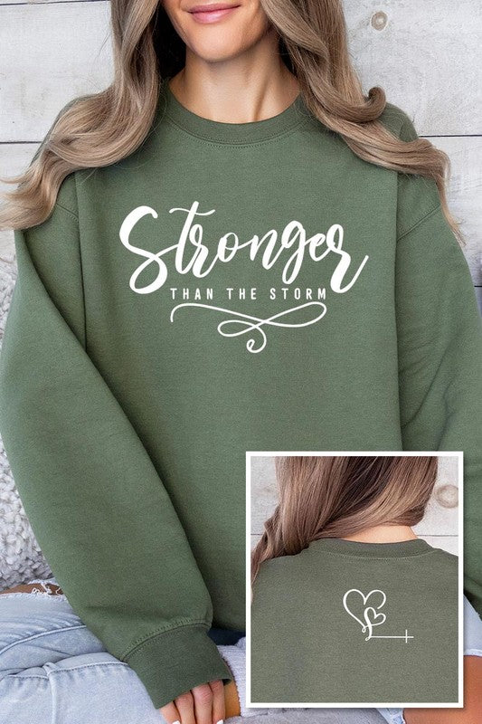 Faith Front Back Graphic Fleece Sweatshirts