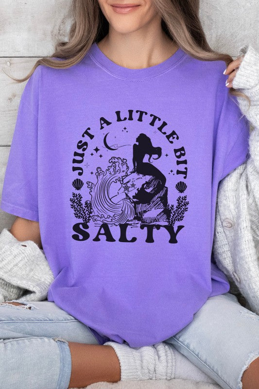 Just a Little Bit Salty Mermaid Graphic Tee