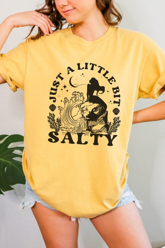 Just a Little Bit Salty Mermaid Graphic Tee