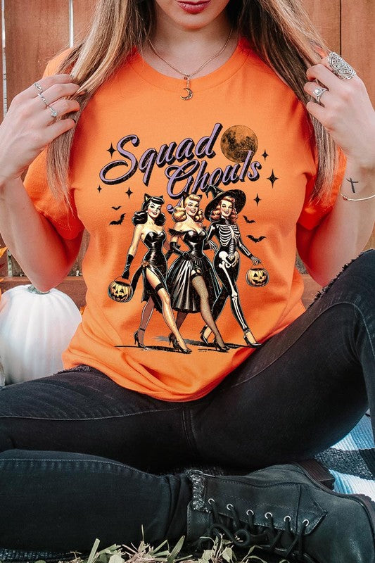 Halloween Squad Ghouls Graphic T Shirts