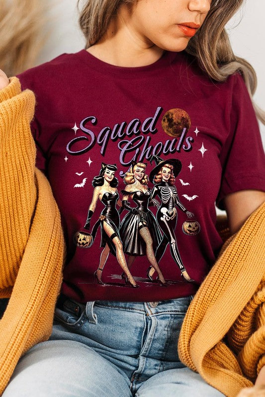 Halloween Squad Ghouls Graphic T Shirts