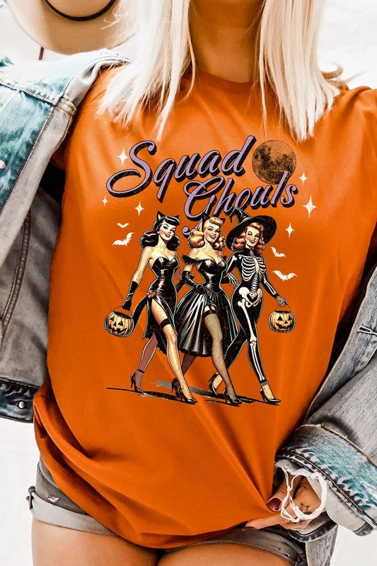 Halloween Squad Ghouls Graphic T Shirts