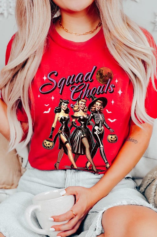 Halloween Squad Ghouls Graphic T Shirts