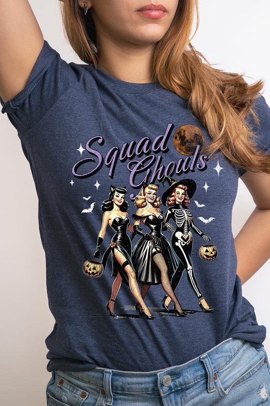 Halloween Squad Ghouls Graphic T Shirts