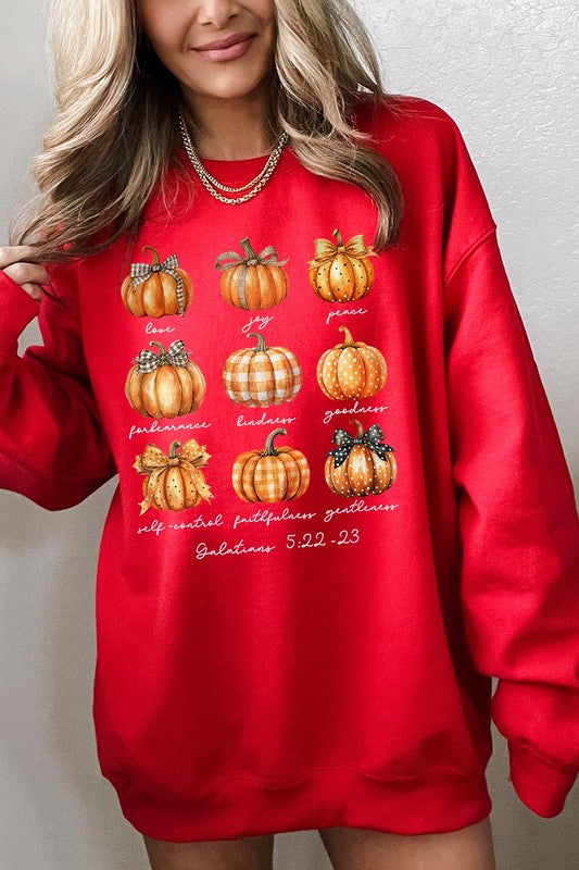 Fruits of The Spirit Pumpkin Graphic Sweatshirts