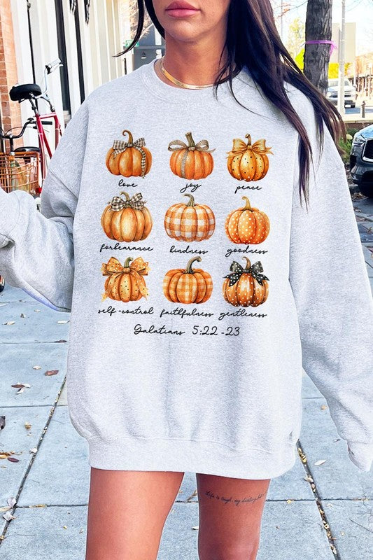 Fruits of The Spirit Pumpkin Graphic Sweatshirts