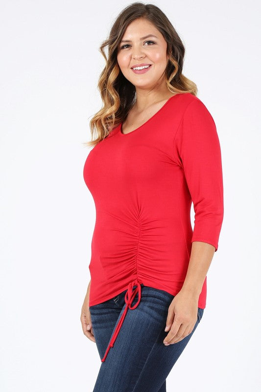 Plus Size waist tie top