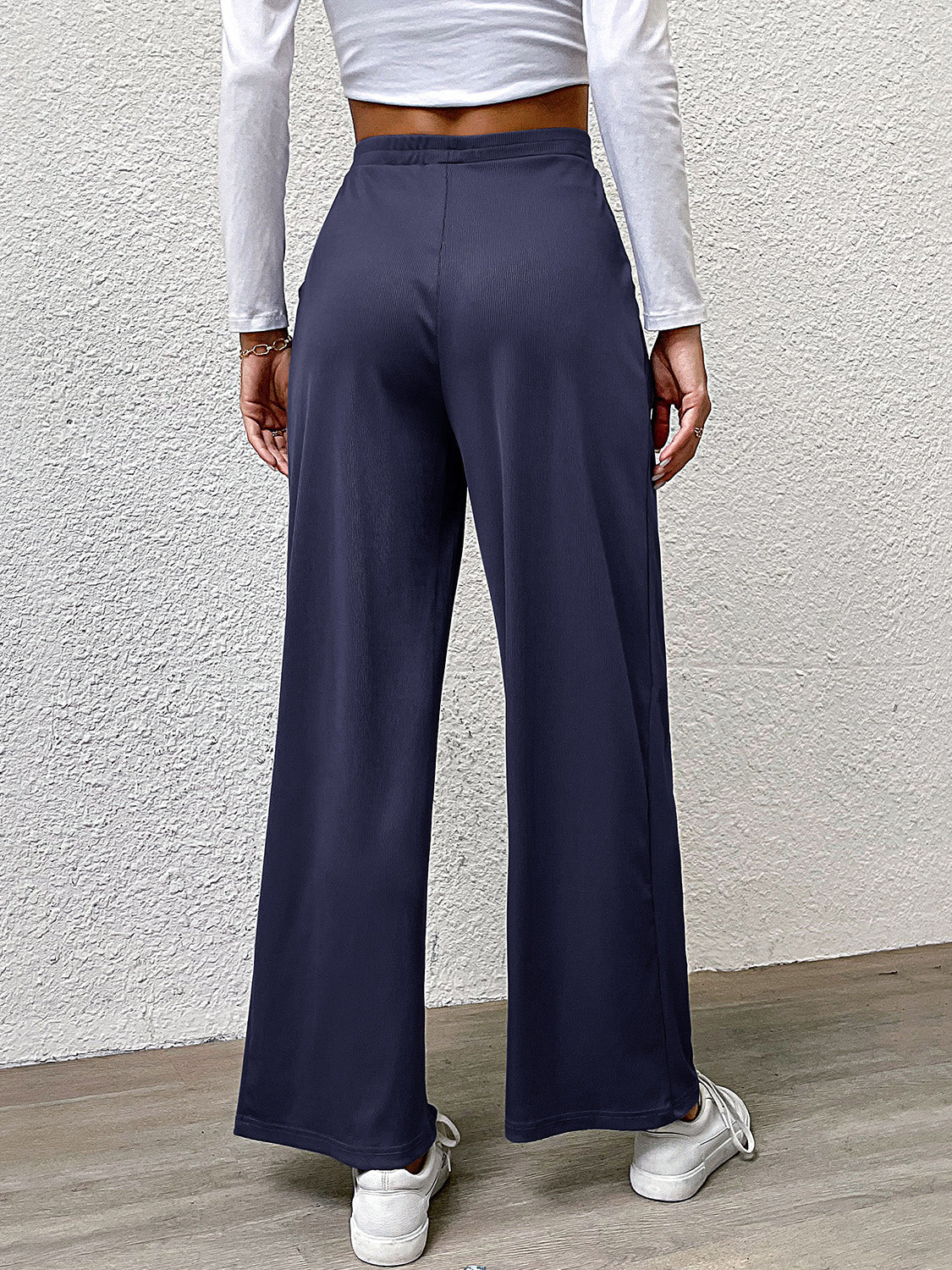 Perfee High Waist Straight Pants